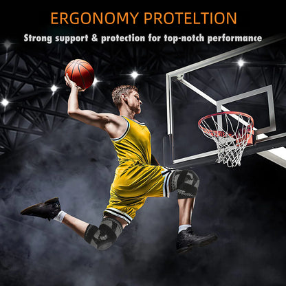 Large Silicone Knee Brace for Sports and Fitness