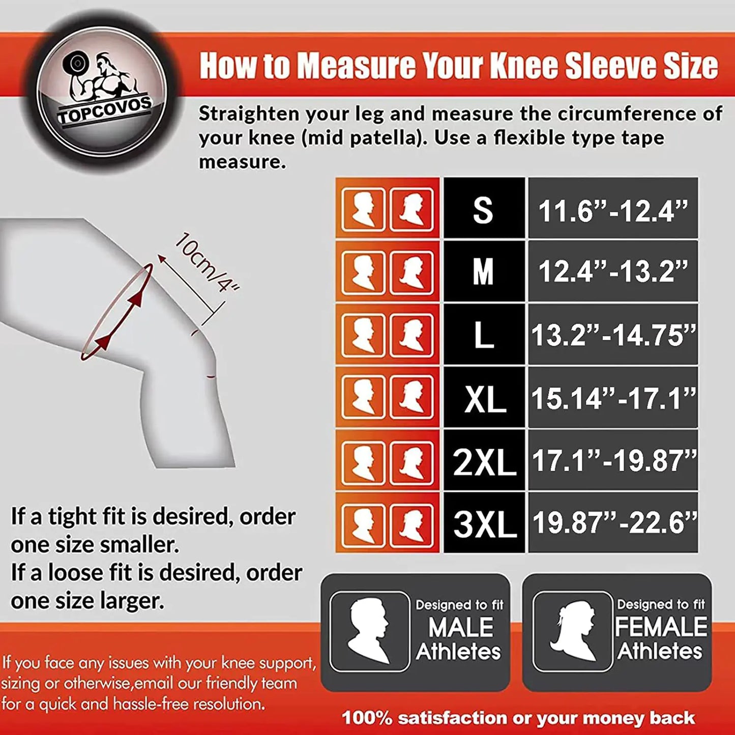 Medium Silicone Knee Brace for Sports and Fitness